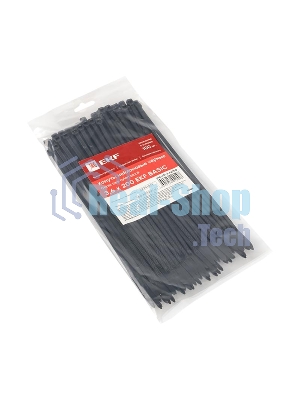 Хомут кабельный 3.6х200 нейл. черный (уп. 100 шт) EKF plc-cb-3.6x200
