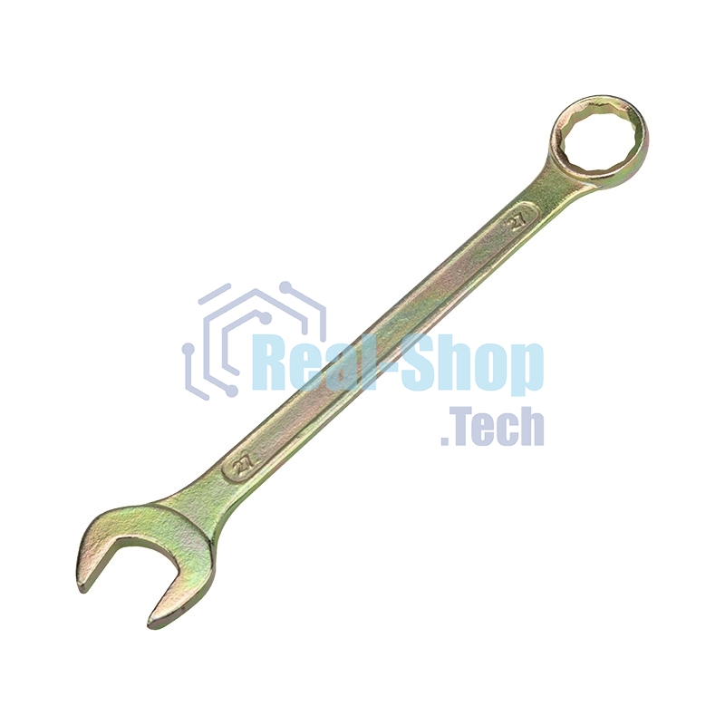 Ключ комбинированный Rexant 19 мм, желтый цинк