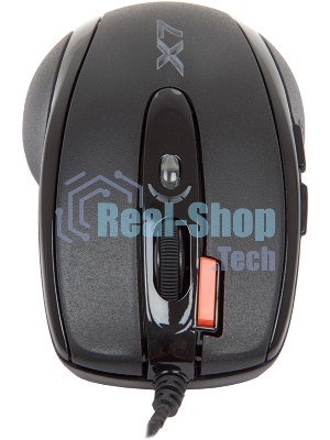Мышь проводная A4Tech X-710BK черный, 2000 dpi, USB, кнопки - 7