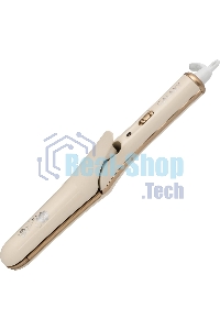 Щипцы для волос с насадкой гофре Galaxy GL 4502, бежевый, 40 Вт, макс. темп. 200°C, нагрев. элемент с защитой от перегр., керам. покрытие пластин, гладкие пластины для выпрям. волос и пласт. 