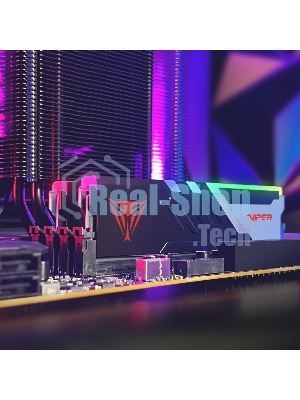 Оперативная память Patriot Viper Venom, DDR5, 32GB (2x16GB), 6800MHz, CL34, DIMM, с радиаторами, RGB, черный
