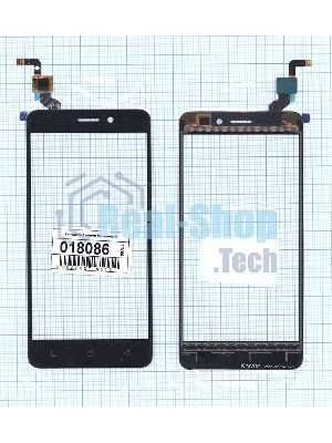 Сенсорное стекло (тачскрин) для Lenovo K6, черное