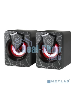 Акустическая 2.0 система Defender Onyx 6Вт, подсветка, питание от USB