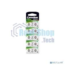 Батарейка для часов Camelion G 8 BL-10 Mercury Free (0%Hg), 391A/LR1120/191) 1.5 В