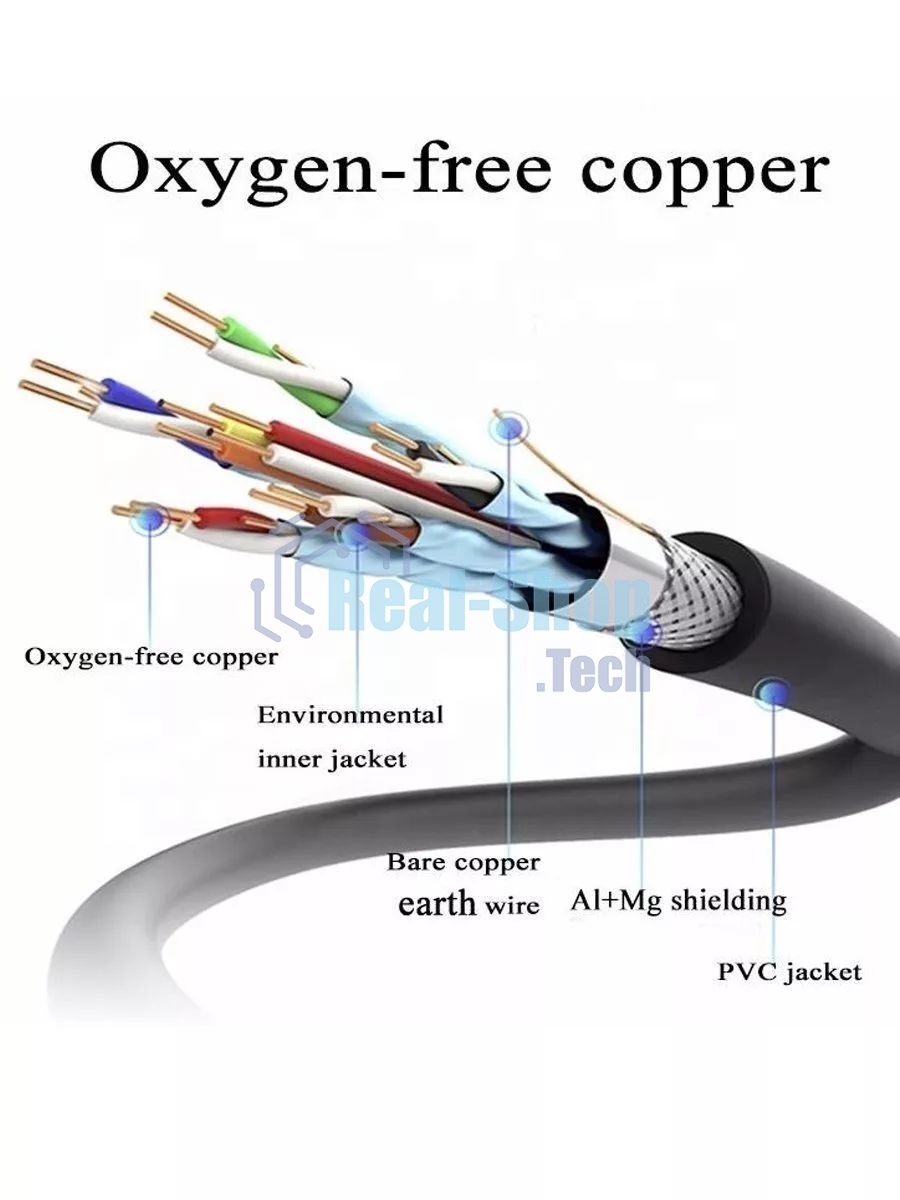 Кабель HDMI 19M/M,ver. 2.1, 8K@60 Hz 0.5m метал разъемы, нейлоновая оплетка Telecom TCG300-0.5M Кабель HDMI 19M/M,ver. 2.1, 8K@60 Hz 0.5m метал разъемы, нейлоновая оплетка Telecom