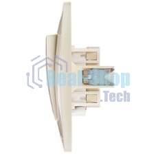Systeme Electric Blanca внутр Беж Выключатель 1-клавишный (cх.1) с подсветкой, 10А, 250B