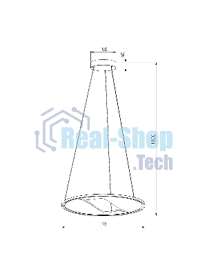 40027/1 LED / подвесной светильник / серый