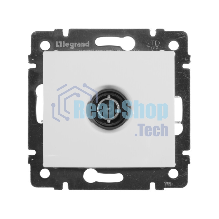 Телевизионная проходная розетка Legrand Valena 774431, белая, 14дБ