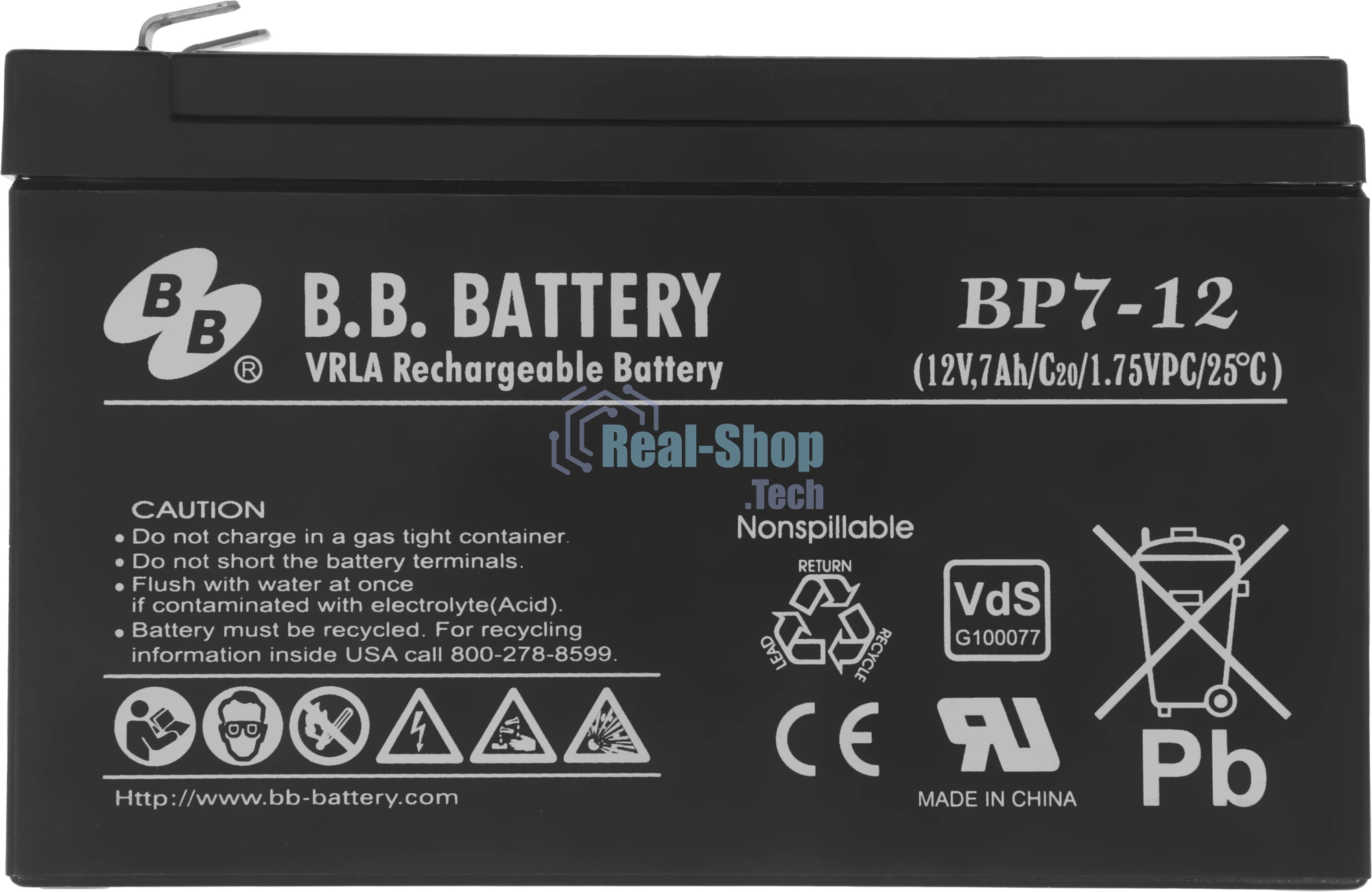 Аккумулятор B.B. Battery series BP/BP7-12/12V/7Ah