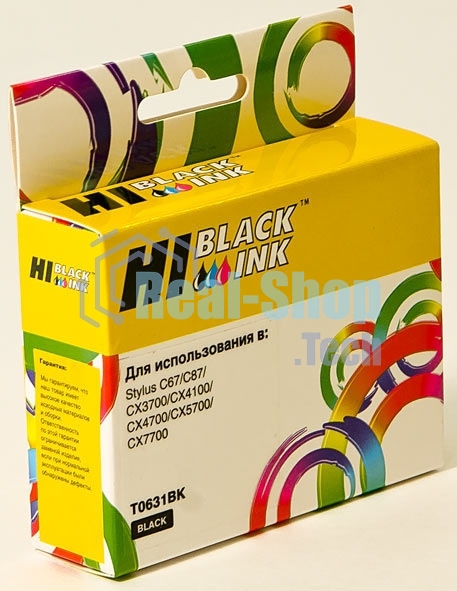 Картридж Epson Stylus C67/87/CX3700/4100/4700 (Hi-black) new, C13T06314A, BK
