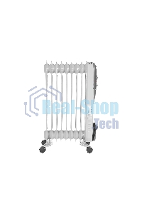 Масляный радиатор Ресанта ОМПТ- 9Н 67/3/4 2,0кВт, 450 140 650, 9 секций, 9,7 кг