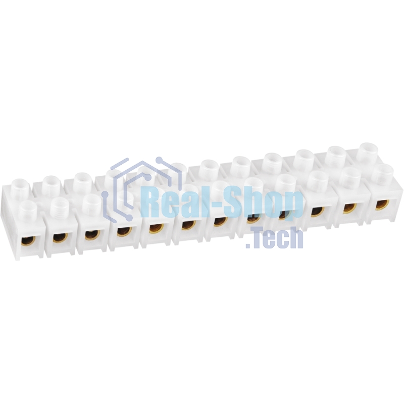 Колодка клеммная Navigator 10х35кв.мм 12пар NTB-HPE-S12-80/WH квадратн. полиэтилен бел.