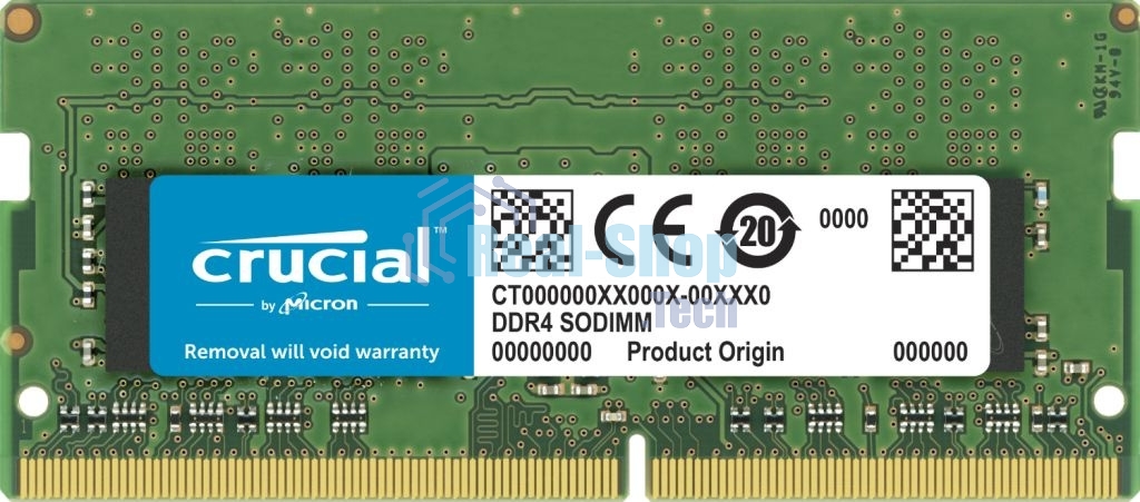 Оперативная память Crucial Premier, DDR4, 32GB (1x32GB), 3200 MHz, CL22, SO-DIMM