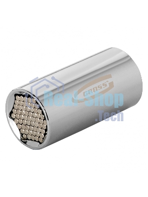 Головка Gross 13190 торцевая многоразмерная (11-32 мм) под квадрат 1/2'' crv хромир.