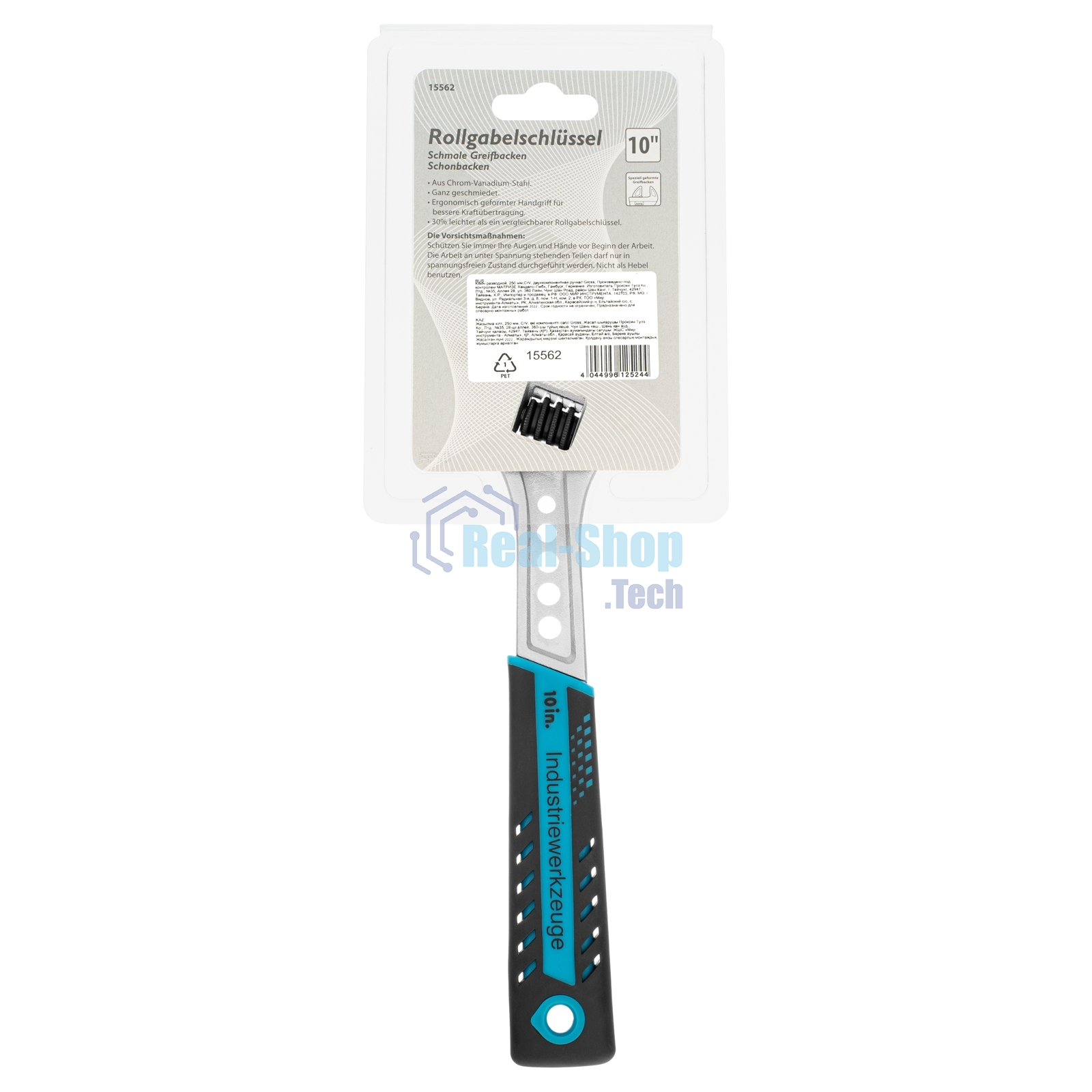 Ключ разводной Gross 15562 250 мм,CrV, двухкомпонентная ручка