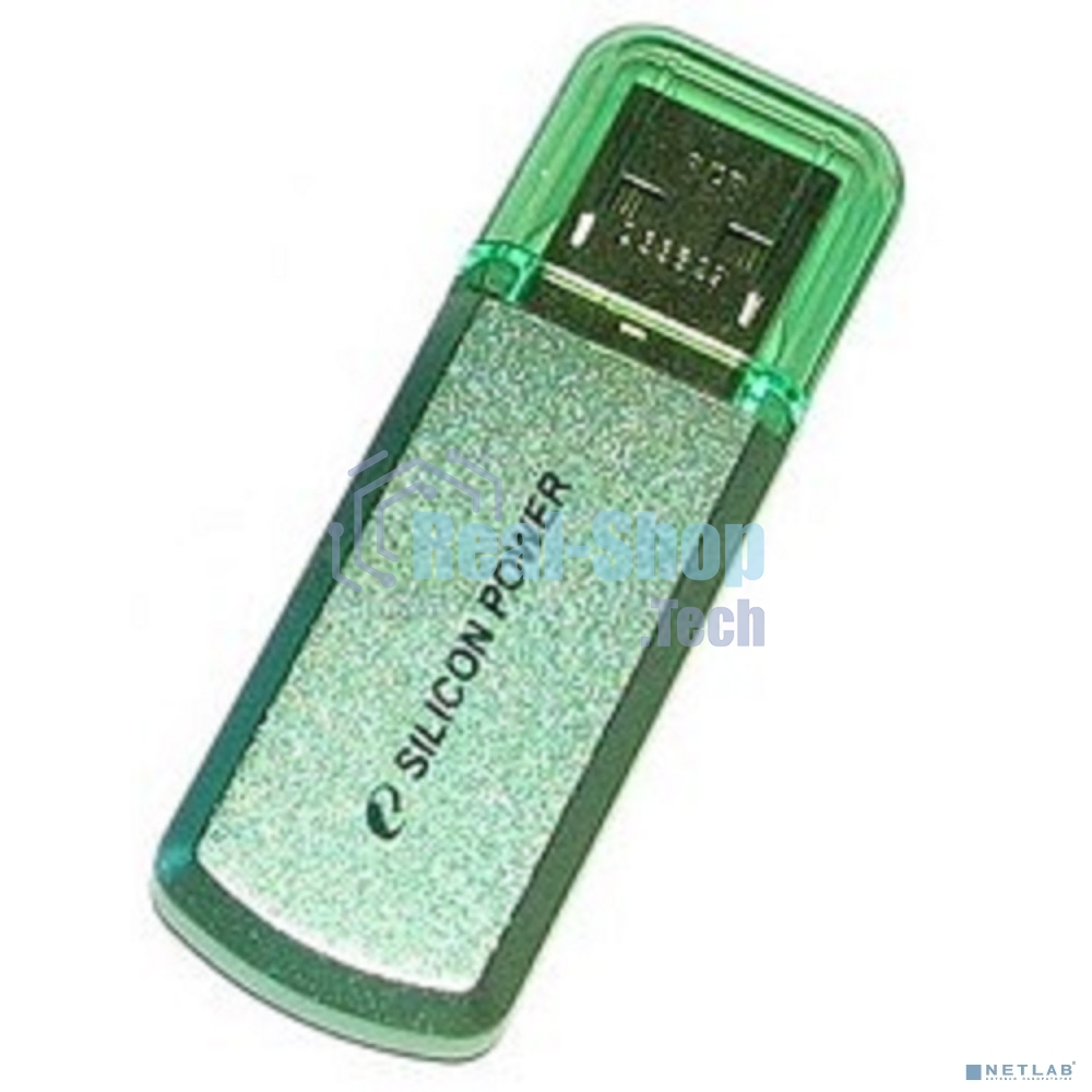 Флешка USB R/W Silicon Power R/W 8Gb Helios 101 SP008Gb,UF2101V1N USB 2.0 зеленый