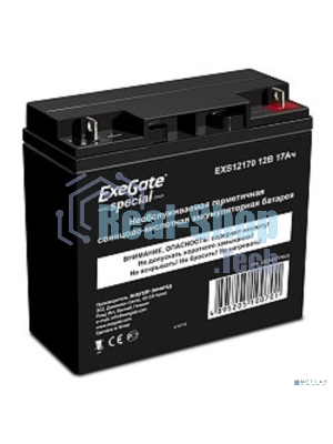Батарея для ИБП ExeGate ES255177RUS DTM 1217/EXS12170 (12V 17Ah), клеммы под болт М5