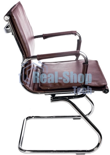 Кресло Бюрократ CH-993-Low-V/Brown коричневый, экокожа, 120 кг, механизм качания, низкая спинка