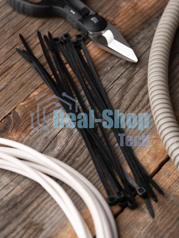 Хомут кабельный 3.6х200 нейл. черный (уп. 100 шт) EKF plc-cb-3.6x200