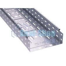 Лоток листовой перфорированный 300х80 L3000 сталь 0.8мм ДКС 35305