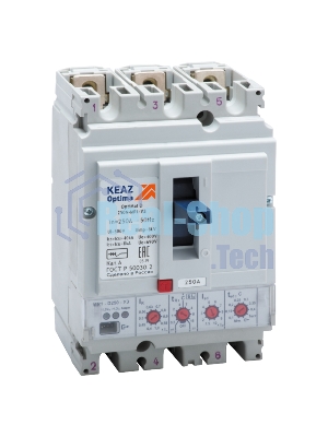 Выключатель автоматический 250А 40кА OptiMat D250N MR1 У3 КЭАЗ 137335