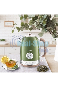 Чайник электрический Kitfort KT-6110 1.7л. 2200Вт зеленый (корпус: нержавеющая сталь)