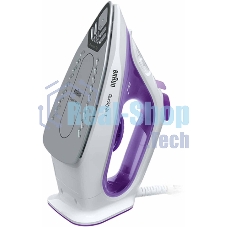 Утюг Braun TexStyle1 SI1080VI фиолетовый/белый, 2000 Вт, 25 г/мин, 130 г/мин, 220 мл