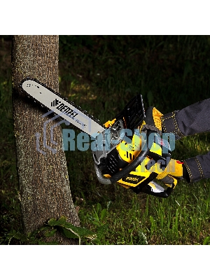 Пила цепная бензиновая Denzel DS-4516, шина 40 см, 45 см 3, 2,5 л.с., шаг 0,325, паз 1,5 мм, 64 зв