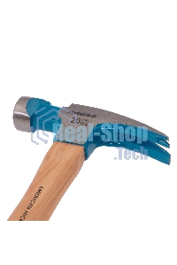 Молоток-гвоздодер Gross AMERICAN HICKORY 560 г, угол 75, магнит, обрезиненная рукоятка