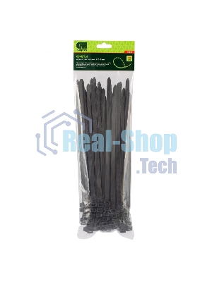 Хомуты Сибртех, 250 х 8 мм, пластиковые, черные, 100 шт. 45559