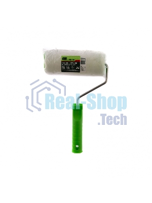 Валик Сибртех с натуральным мехом, с ручкой, 150 мм, ворс 12 мм, D 48 мм, D ручки 6 мм