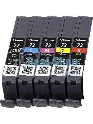 Картридж струйный CANON PGI-72 MBK/C/M/Y/R MULTIPACK (1640 стр. 13 мл) для CANON PRO-10