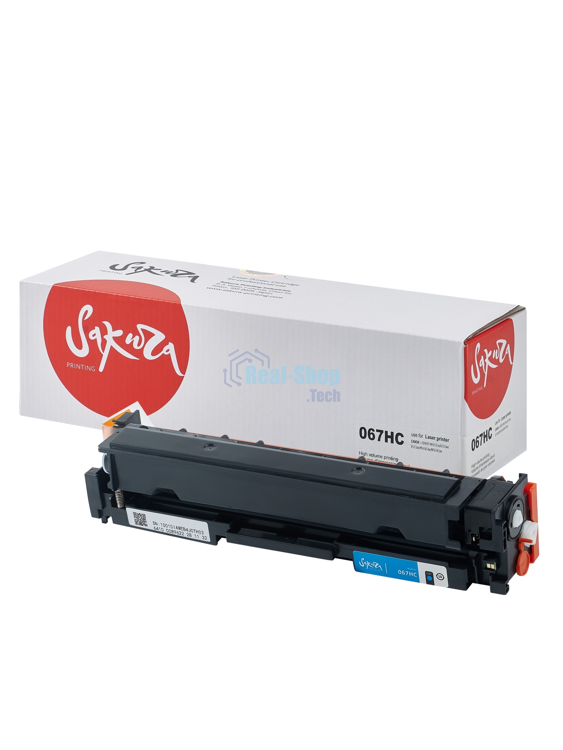 Картридж лазерный Sakura 067HC (5105C002) для Canon i-SENSYS LBP631/LBP633/MF651/MF655/MF657, голубой, 2350 к. (чип без счетчика копий)