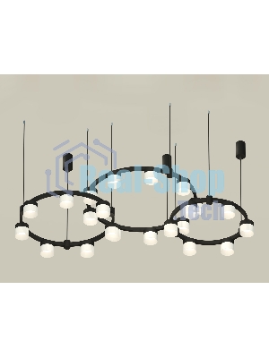 Светильник Ambrella light XR92092210/22 SBK/FR черный песок/белый матовый GX53 (A9209, C9242, C9238, C9232, N8402)