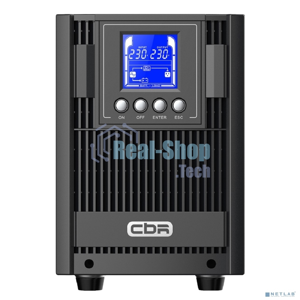 ИБП CBR ESSENCE ESN-2000C Online 2000 VA / 2000 W, Tower, 6 x C13, LCD, HID-USB, RS232, EPO, SNMP slot (ESN-2KT-6I-LCHERSC)