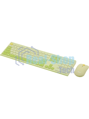 Комплект клавиатура + мышь Acer OCC205 беспроводной USB, 1200 dpi, зеленый/желтый