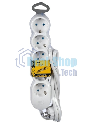 Удлинитель IEK WYP53-16-05-03-Z У05 5 мест 2P+PE/3 м 3х1,5 мм2 16А/250В UNO