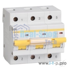 Выключатель автоматический Iek MVA40-3-080-C BА 47-100 3Р 80А 10 кА х-ка С ИЭК