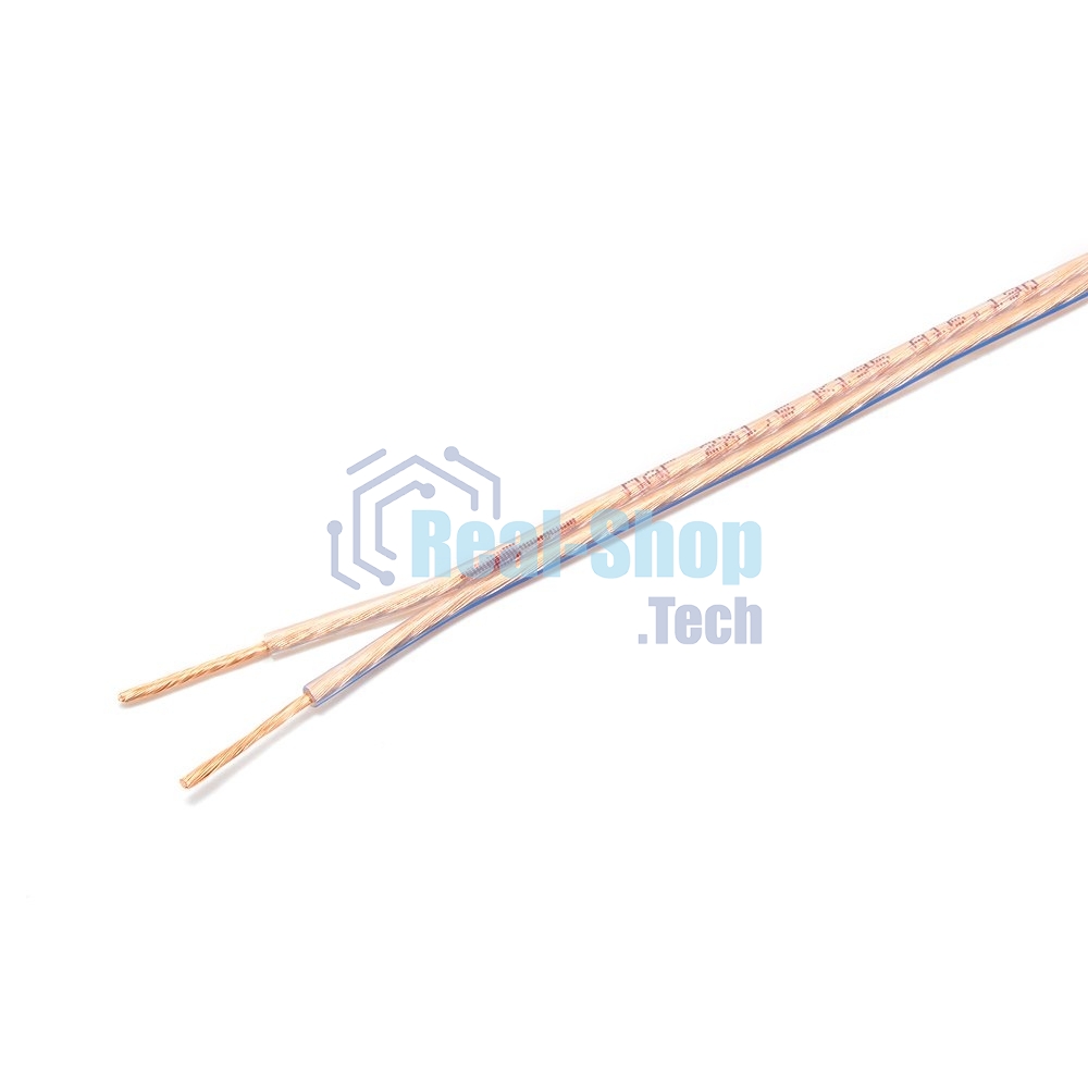 Акустический кабель Cablexpert CC-TC2x1,5-50M, прозрачный,  50 м, на катушке