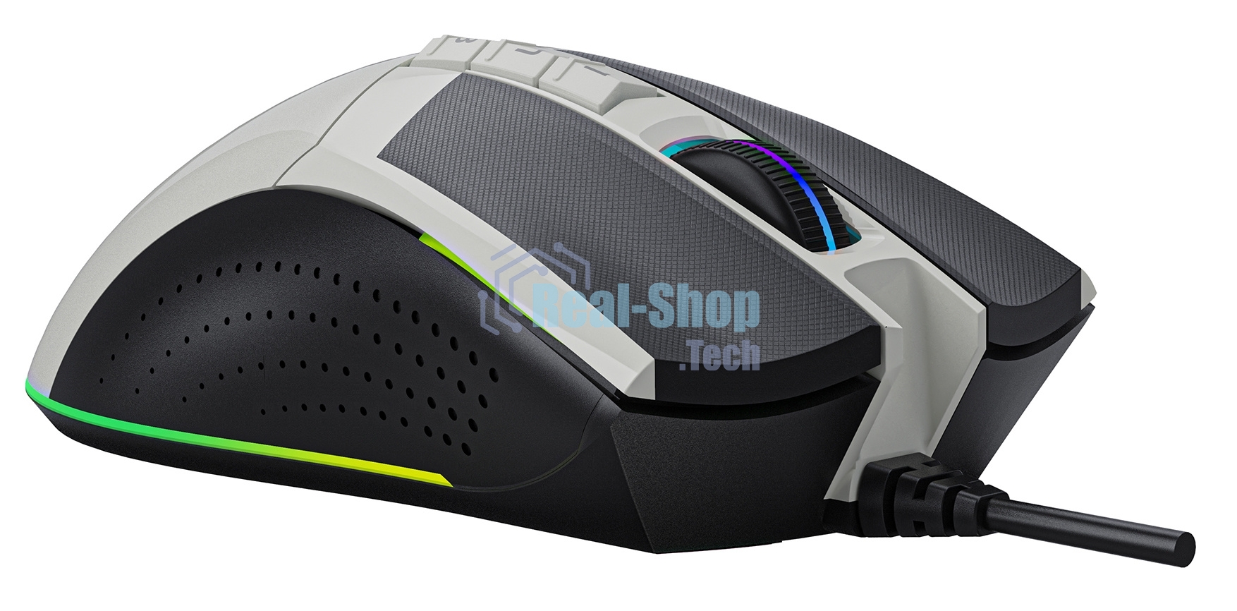 Мышь проводная A4Tech Bloody W90 Max белый/черный, 10000 dpi, USB, кнопки - 10
