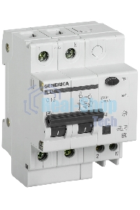 Выключатель автоматический дифференциального тока Iek MAD15-2-016-C-030 АД12 2Р 16А 30мА GENERICA