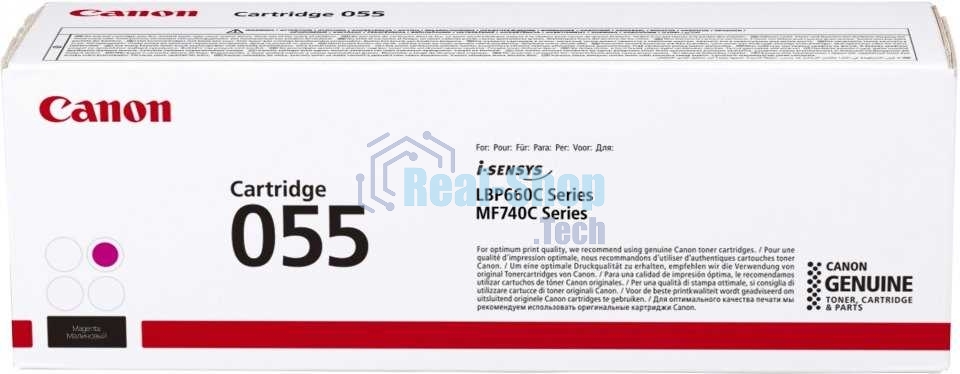 Картридж лазерный Canon 055 M (3014C002) пурпурный (2100 стр.) для Canon i-SENSYS серий MF740, LBP660