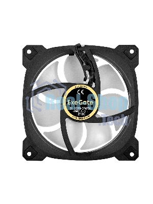 Вентилятор для корпуса ExeGate EX12025H3P4PSU-PWM.ARGb черный, 120 мм, 1800 об/мин, 26 дБ, 4 pin