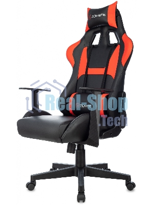 Кресло Zombie Game Penta черный/красный, экокожа, 120 кг, механизм качания