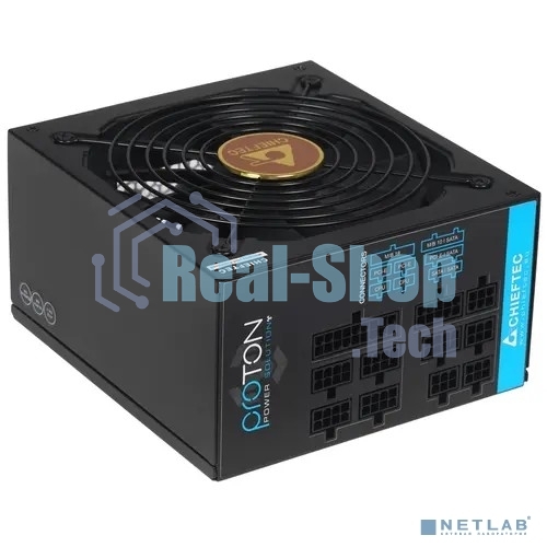 Блок питания Chieftec BDF-1000C, 1000Вт, 80 PLUS Bronze, 140мм, модульный, черный