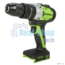 Дрель-шуруповерт ударная аккумуляторная Greenworks GD24DD60 24V, бесщеточная, 30/60Нм,1х4Ач,ЗУ,кор 3704107CUB