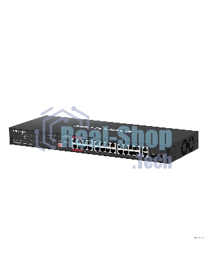 Гигабитный 28-портовый монтируемый в стойку коммутатор Mercusys MS128GP с 24 портами PoE+