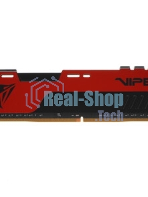 Оперативная память Patriot Viper Elite II, DDR4, 16GB (1x16 GB), 3200 MHz, CL18, DIMM, радиатор, красный, черный