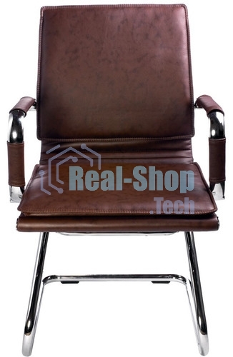 Кресло Бюрократ CH-993-Low-V/Brown коричневый, экокожа, 120 кг, механизм качания, низкая спинка