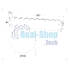 Управляемый светодиодный светильник для шинопровода Magnetic Ambrella light GL1371 BK черный IP20 10W 3000K-6400K 220V 120° D120/232*120*167 (Без ПДУ)